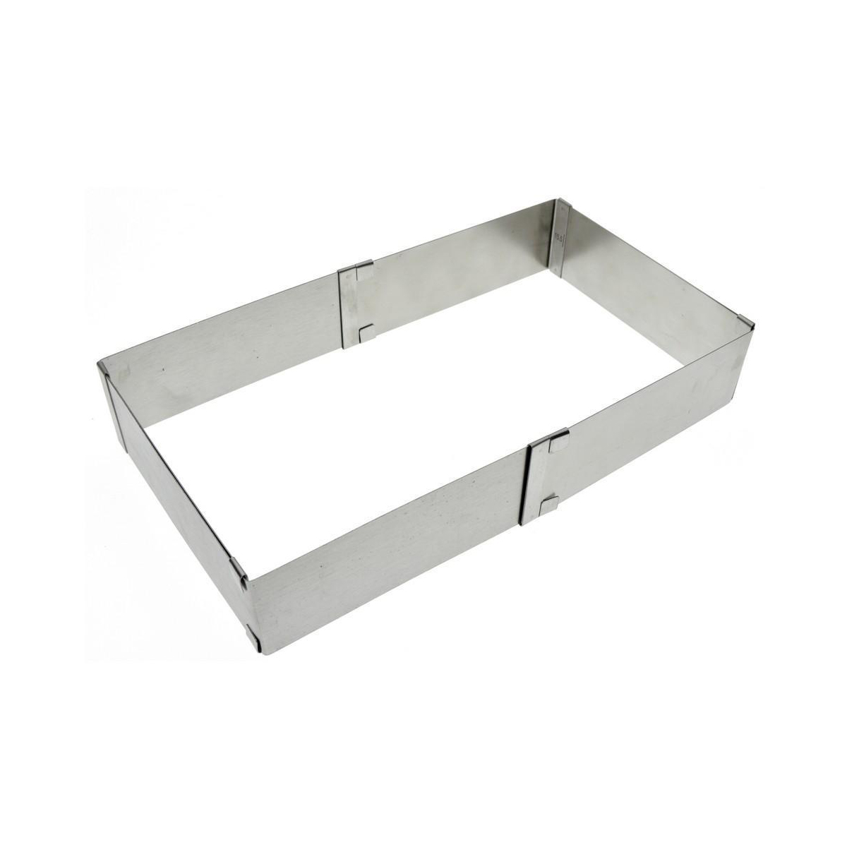 Форма кулинарная "квадратная" регулир. нержав. 15*15*5 - 28*28*5 см (1/12) "мультидом" an8-29