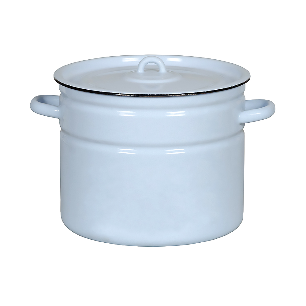 Кастрюля эмалиров. с крышкой 9 л (1/2) "стальэмаль"  2с200