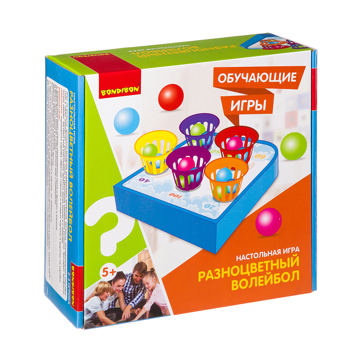 Игра обучающая "разноцветный волейбол" "bondibon" вв3152