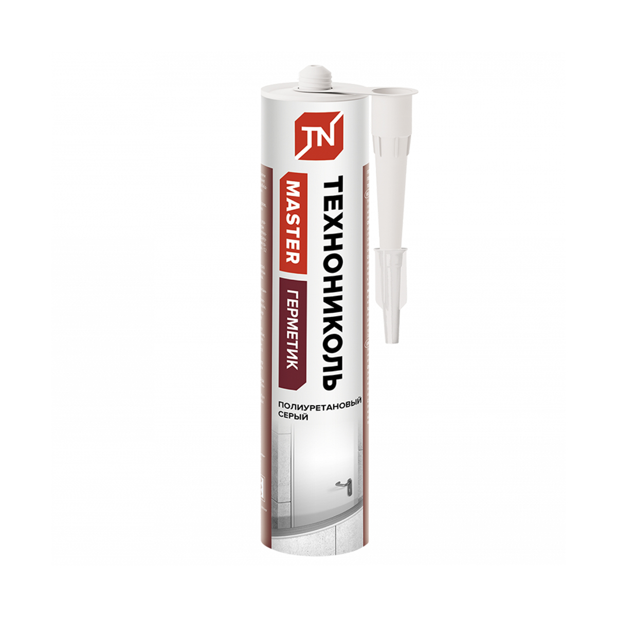 Герметик полиуретановый "master" 310 мл серый "технониколь" (12)