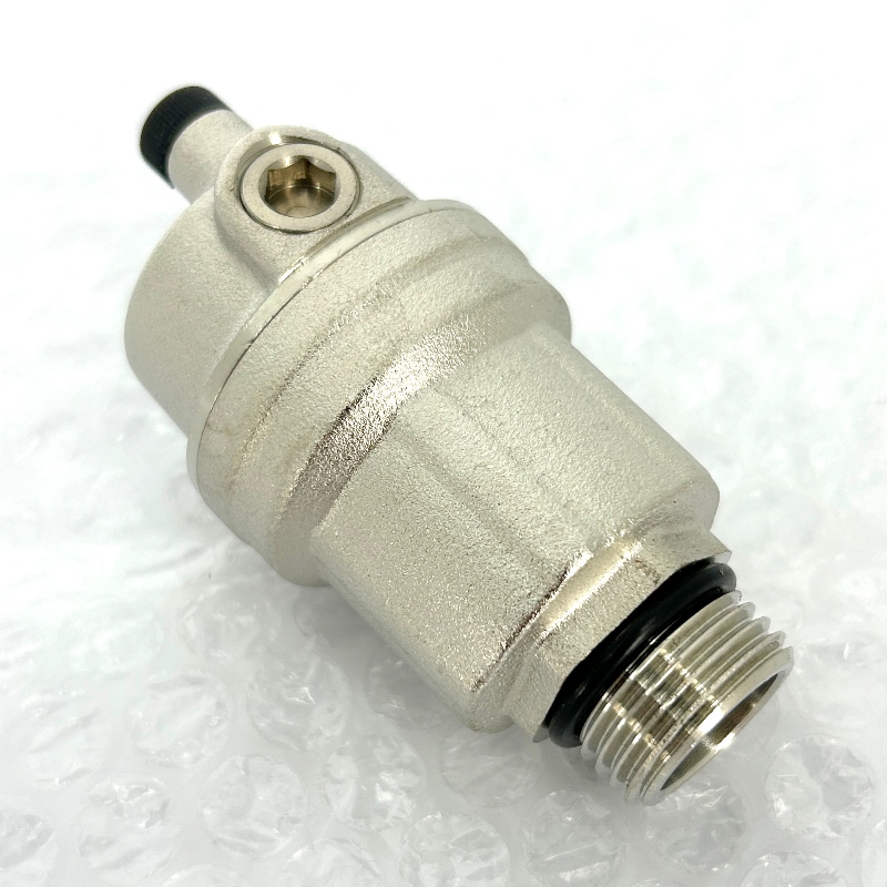 Воздухоотводчик автоматический 1/2" с прокладкой UNI-FITT никель