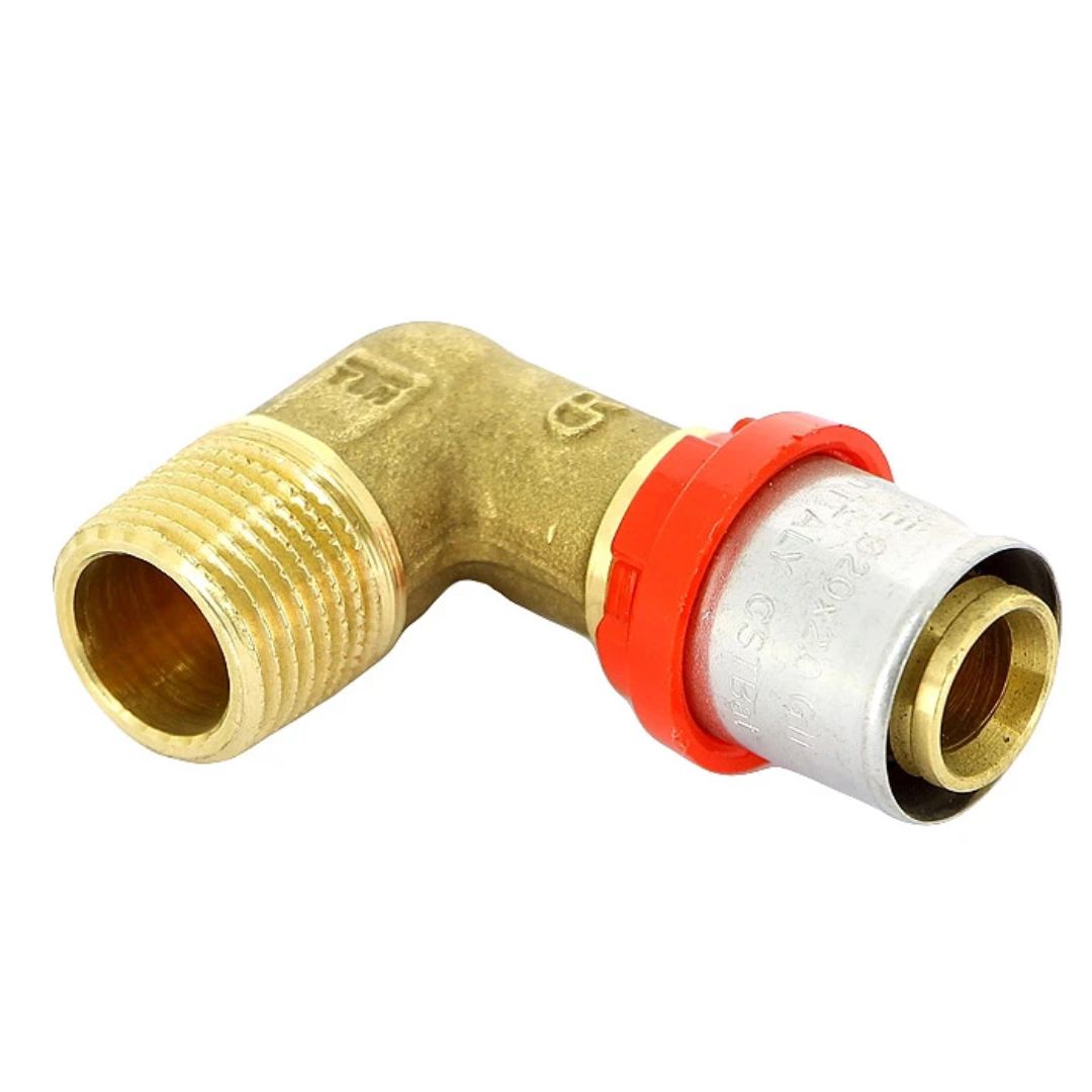 Угол (НР) 20 x 1/2" под пресс для МП труб TIEMME