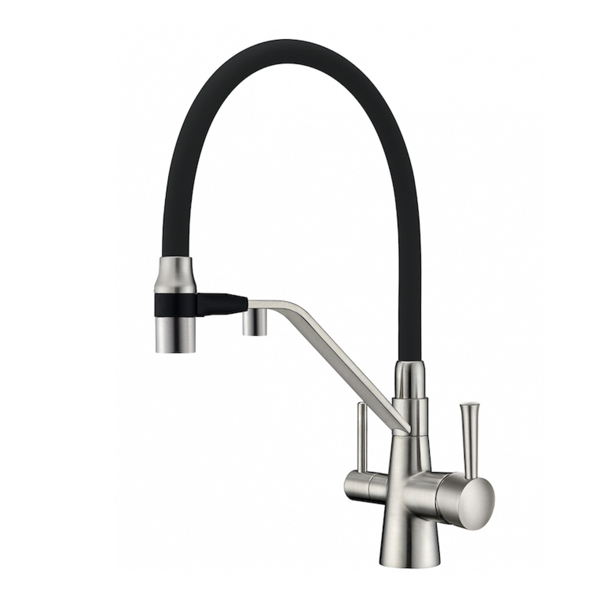 Смеситель для кухни с подключ. к фильтру питьев. воды magnit zr 356 yf-nickel "zorg"