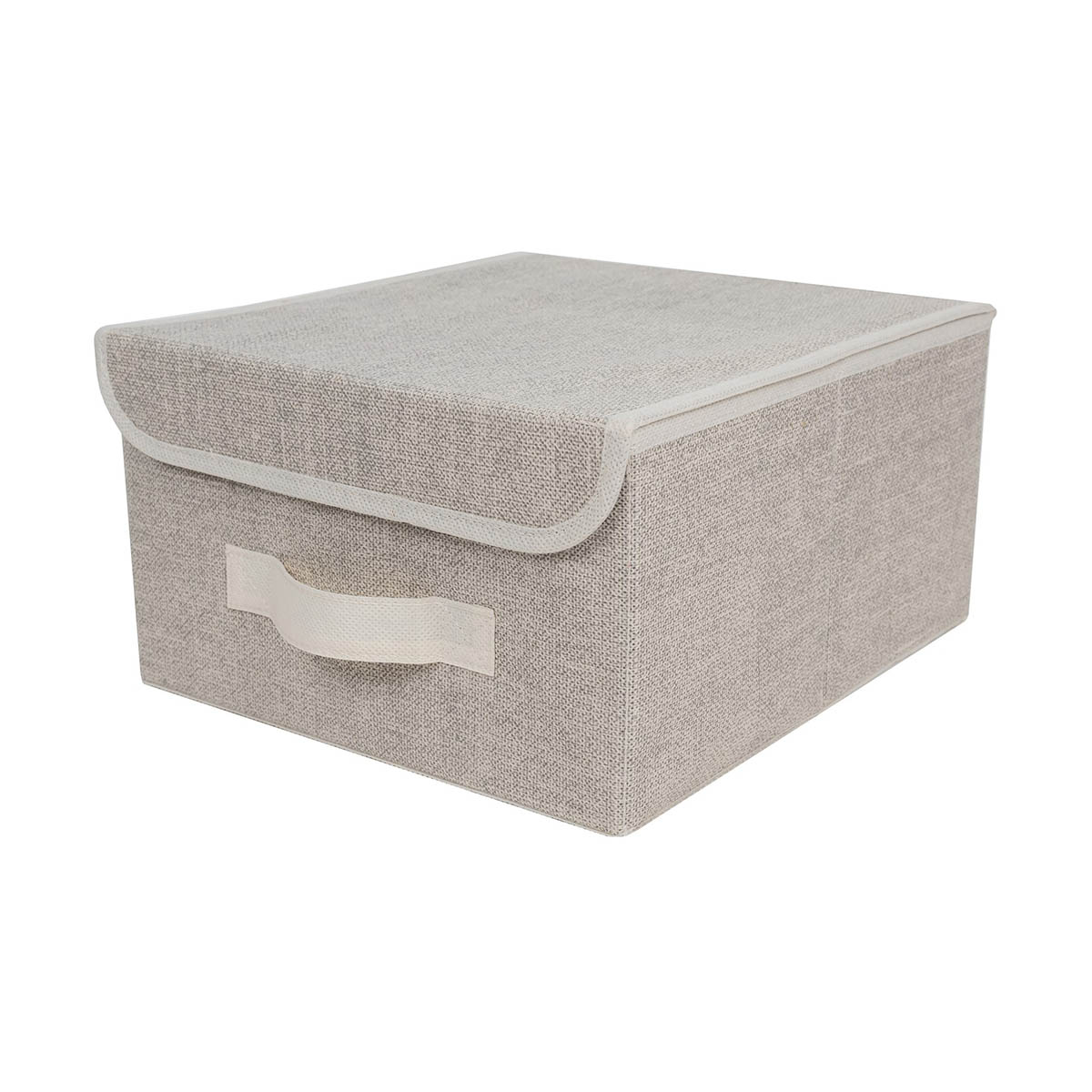 Короб для хранения "linen" 28*30*16 см с крышкой (1/12) "eg"