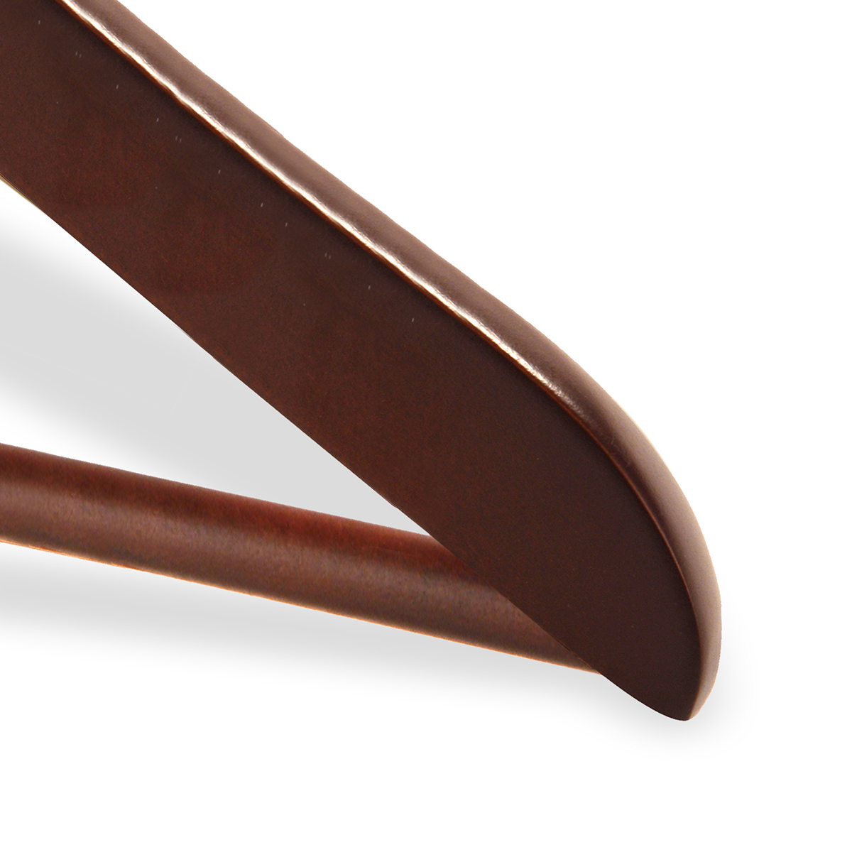 Вешалки для одежды дерев. с перекладиной (3 шт.) коричневые (1/32) "valiant" br16601s