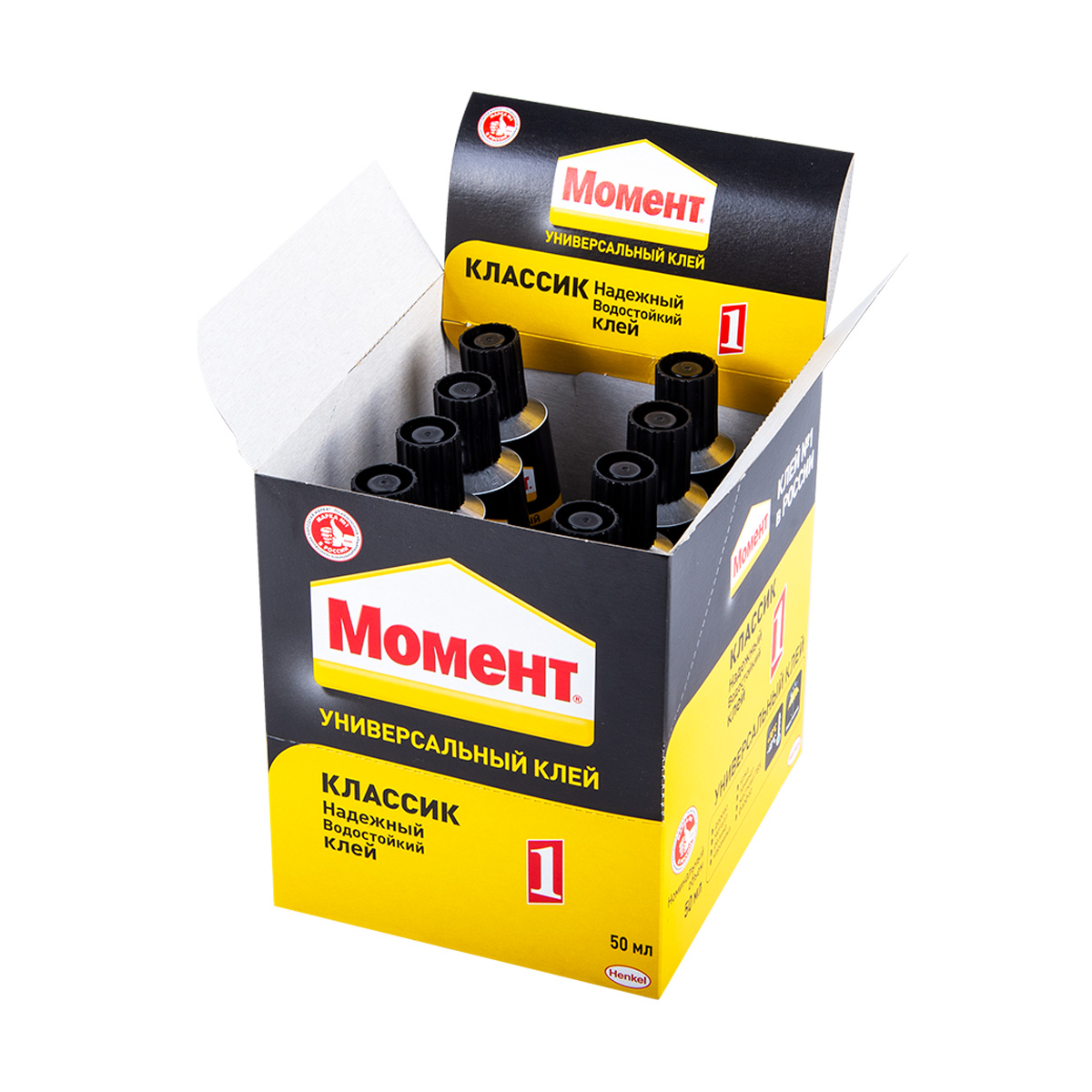 Клей момент  50 мл в шоу-боксе (8/96)  хенкель