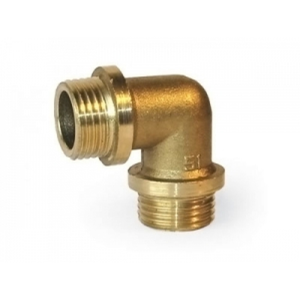 Угол НР 15 x 3/4" обжим TIEMME никель