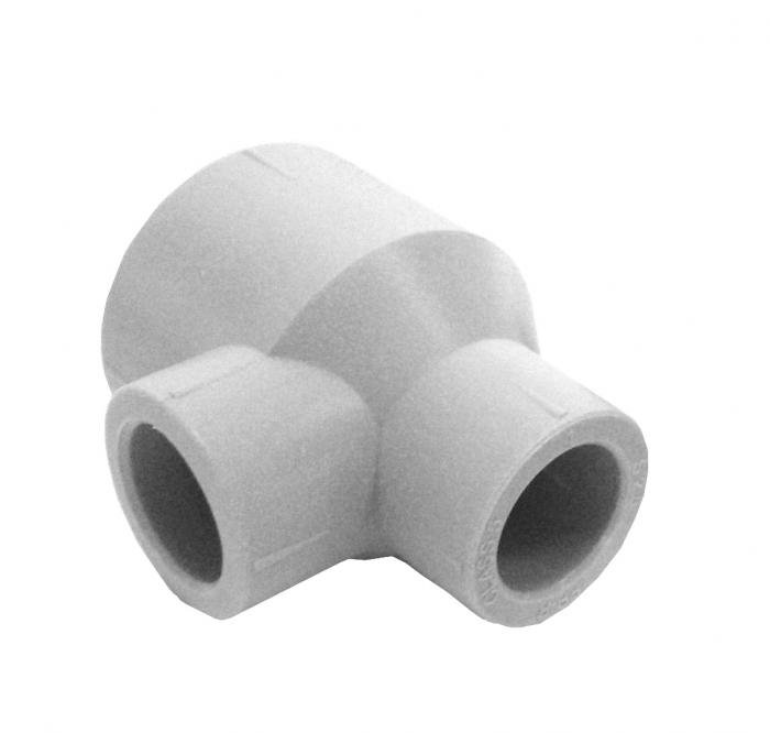 Тройник переходной 32 х 40 х 32 ПП (PP-R100) серый HEISSKRAFT