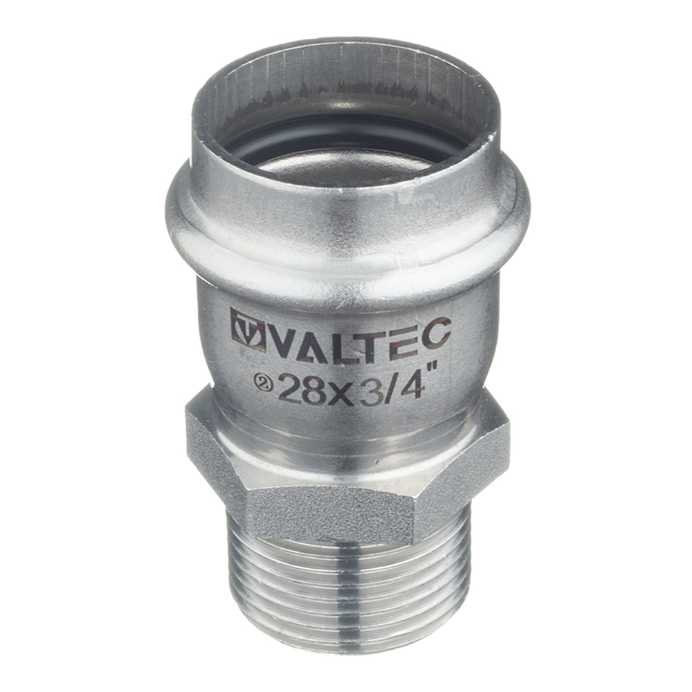 Муфта пресс-Н 28 мм х 3/4" нержавеющая сталь VALTEC
