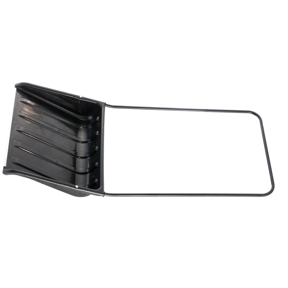 Движок для уборки снега пластиковый, 695 х 540 х 1460 мм, стальная рукоятка, Сибртех (615935)