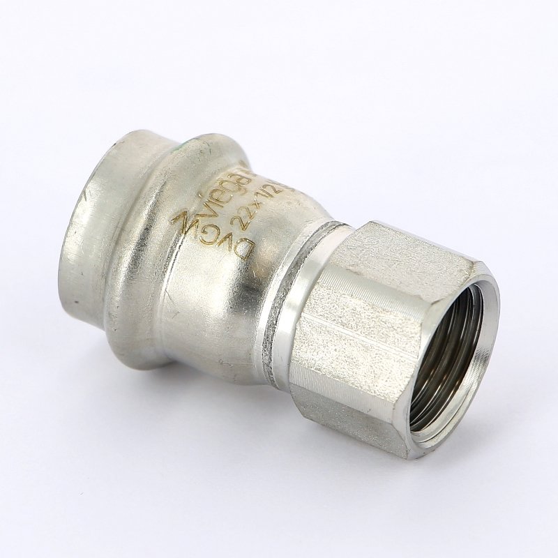 Муфта пресс-В 22х1/2" нержавеющая сталь Sanpress Inox VIEGA