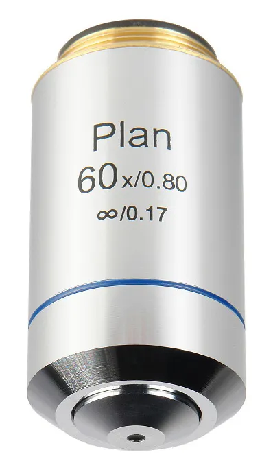 Объектив PL 60x/0,80/?/0,17 подпружиненный для микроскопов Биомед-4ПР, 5ПР, 6ПР