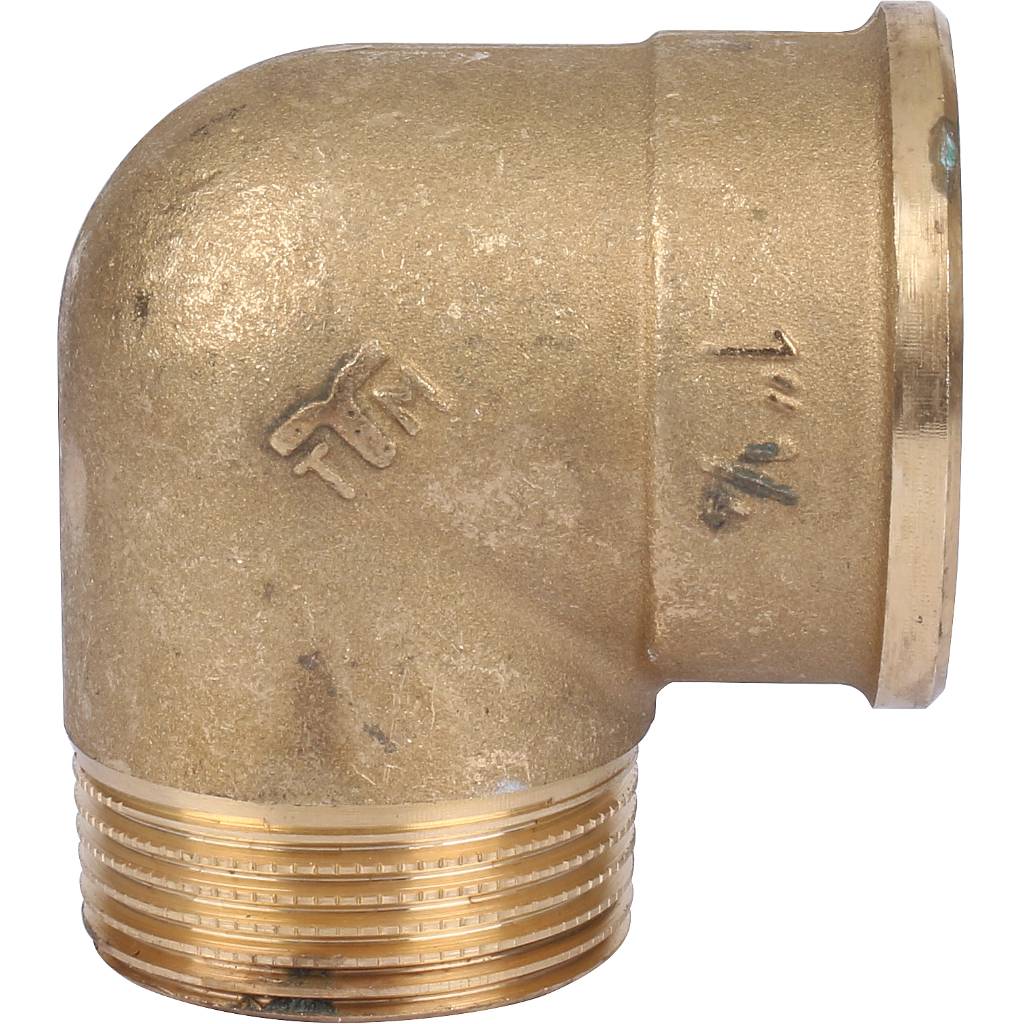 Колено ВР-НР 1"1/4 x 1"1/4 латунь TIEMME