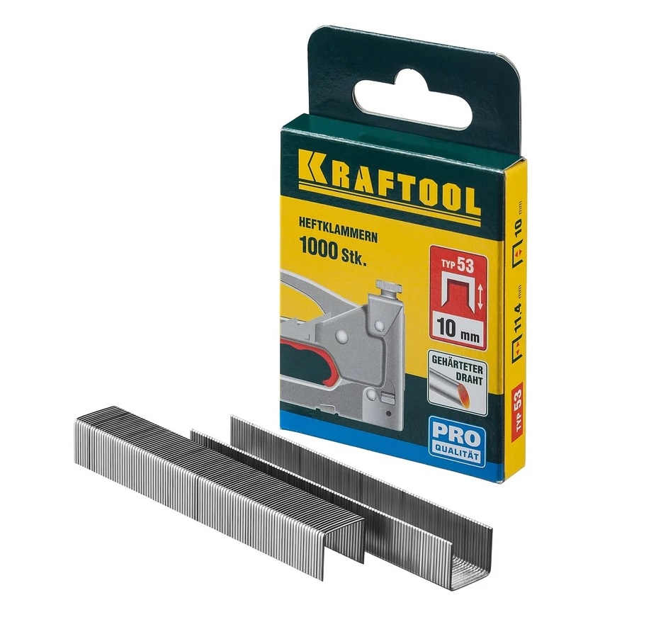 Скобы для степлера Kraftool тип 53
