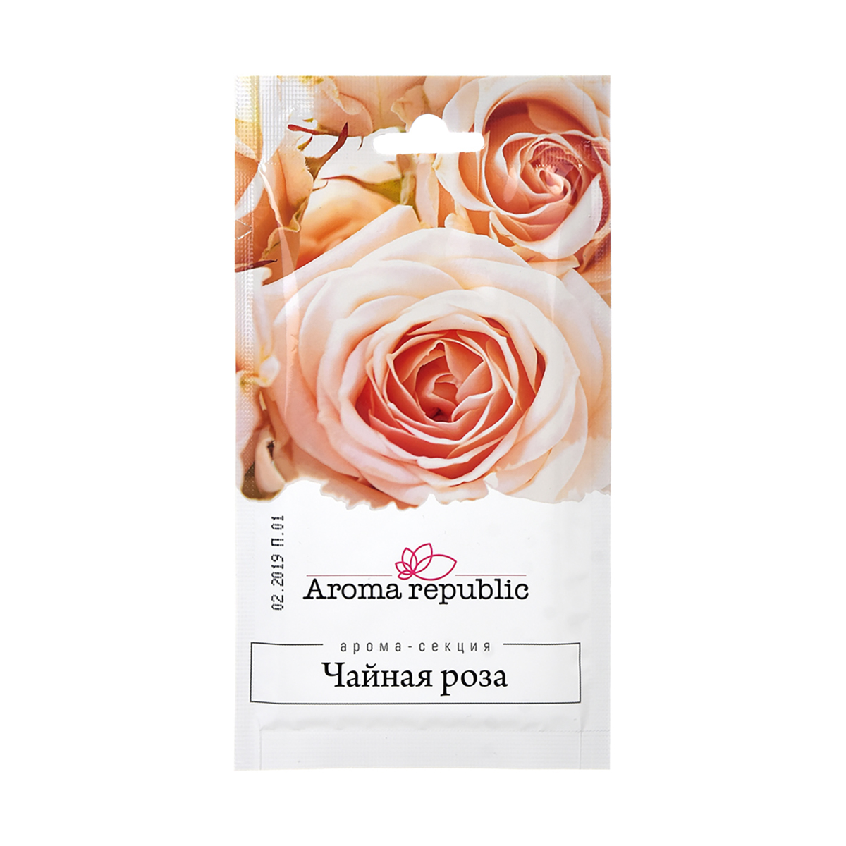 Ароматизатор (вешалка) "чайная роза" (24) "aroma republic"