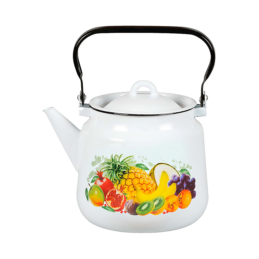 Чайник эмалиров. декор. 3,5 л (1/4) "стальэмаль"  1с26с