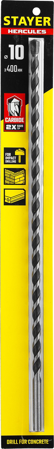 STAYER Hercules, 10 x 400 мм, cверло по бетону, Professional (2915-400-10)