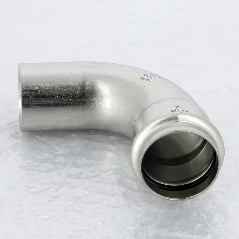 Угол-вставка пресс 42 нержавеющая сталь Sanpress Inox VIEGA