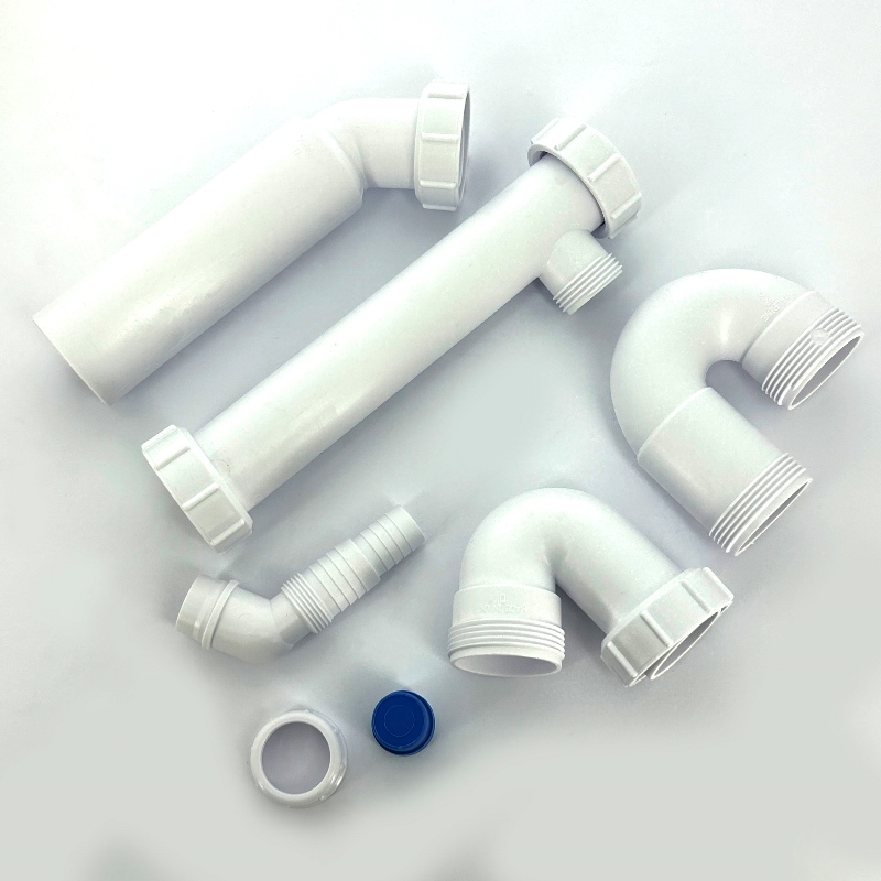 Сифон McALPINE трубный S-образный 1 1/2" х 40 мм без вып. с адапт для слива быт.тех., выход 40/50 мм