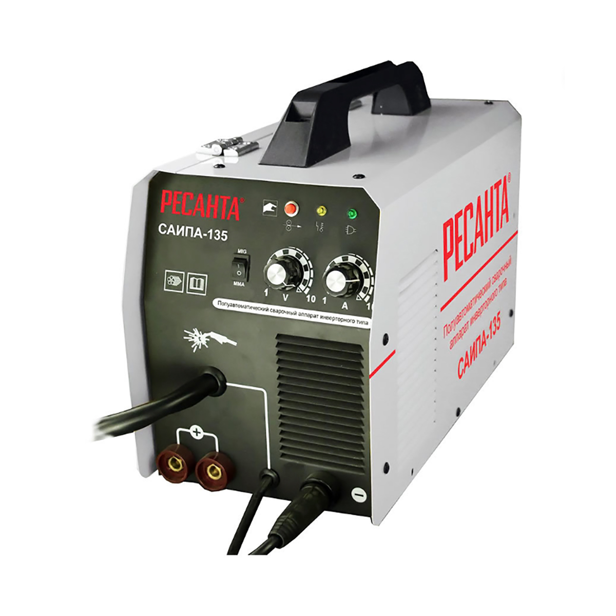 Сварочный полуавтомат саипа-135 (mig/mag) 4,6 квт (1) "ресанта"