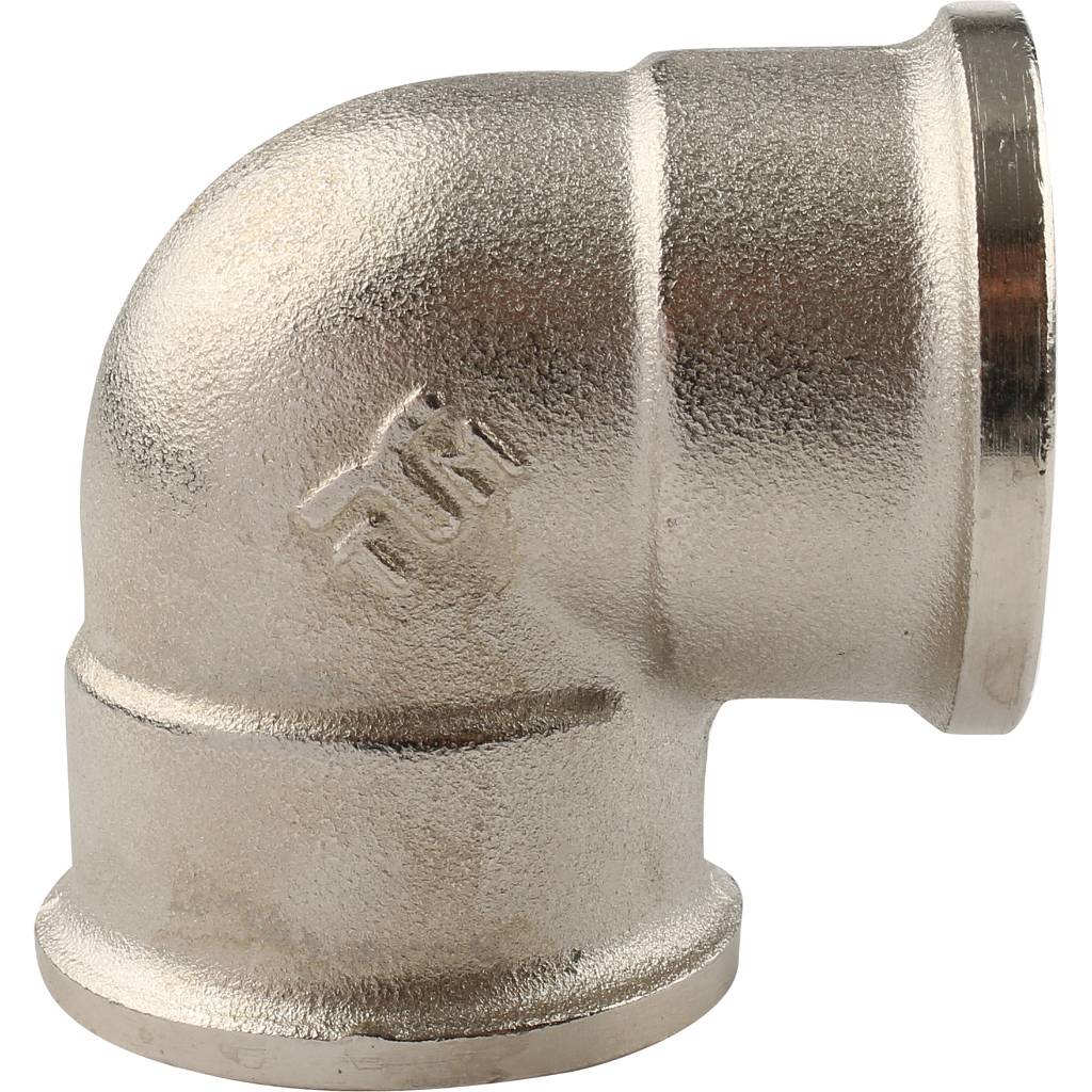 Колено ВР 1/2" x 1/2" никель TIEMME