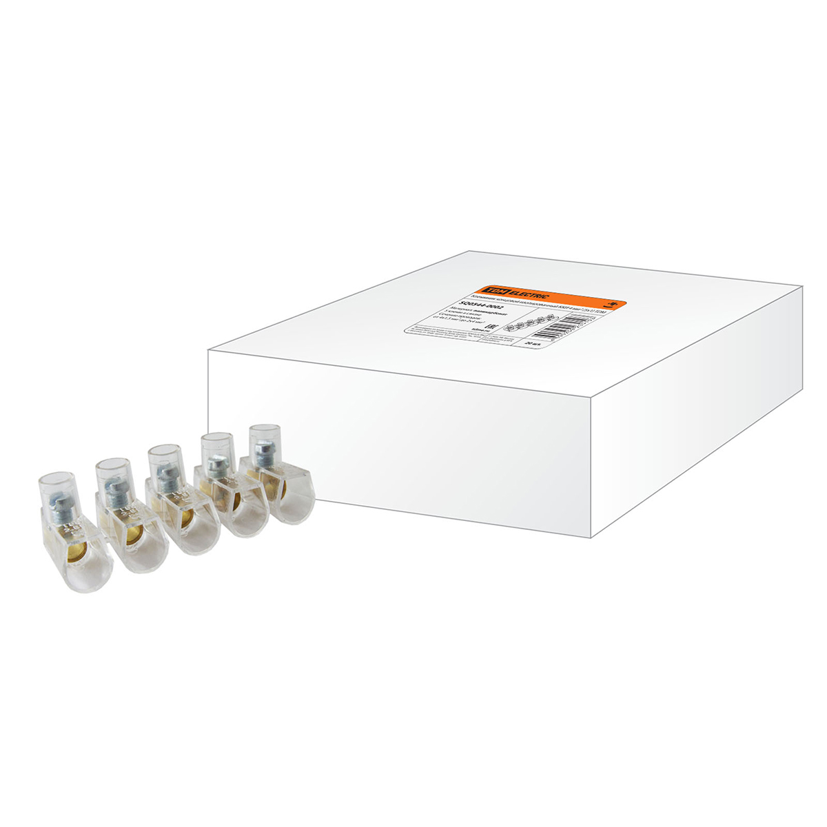 Клеммник концевой изолированный кки  4 мм², 5х1 (20/1000) tdm sq0544-0002