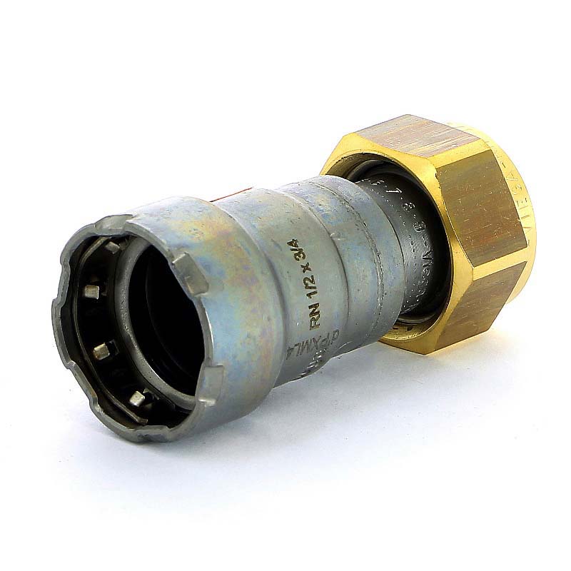 Муфта пресс-В с накидной гайкой Megapress оцинкованная сталь VIEGA 1/2"х3/4"