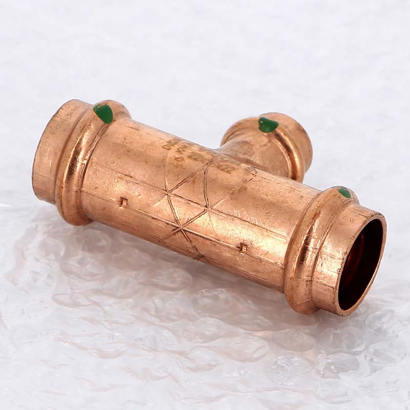 Тройник пресс медный Profipress VIEGA 22х15х22