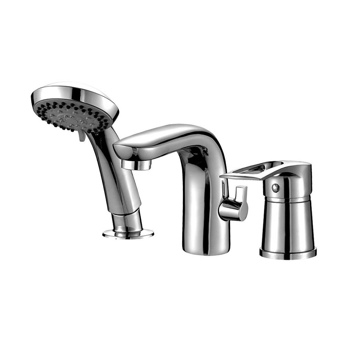 Смеситель для ванн  t40-39  (встраиваемый) на 3 отверстия  (1/8) "rossinka"