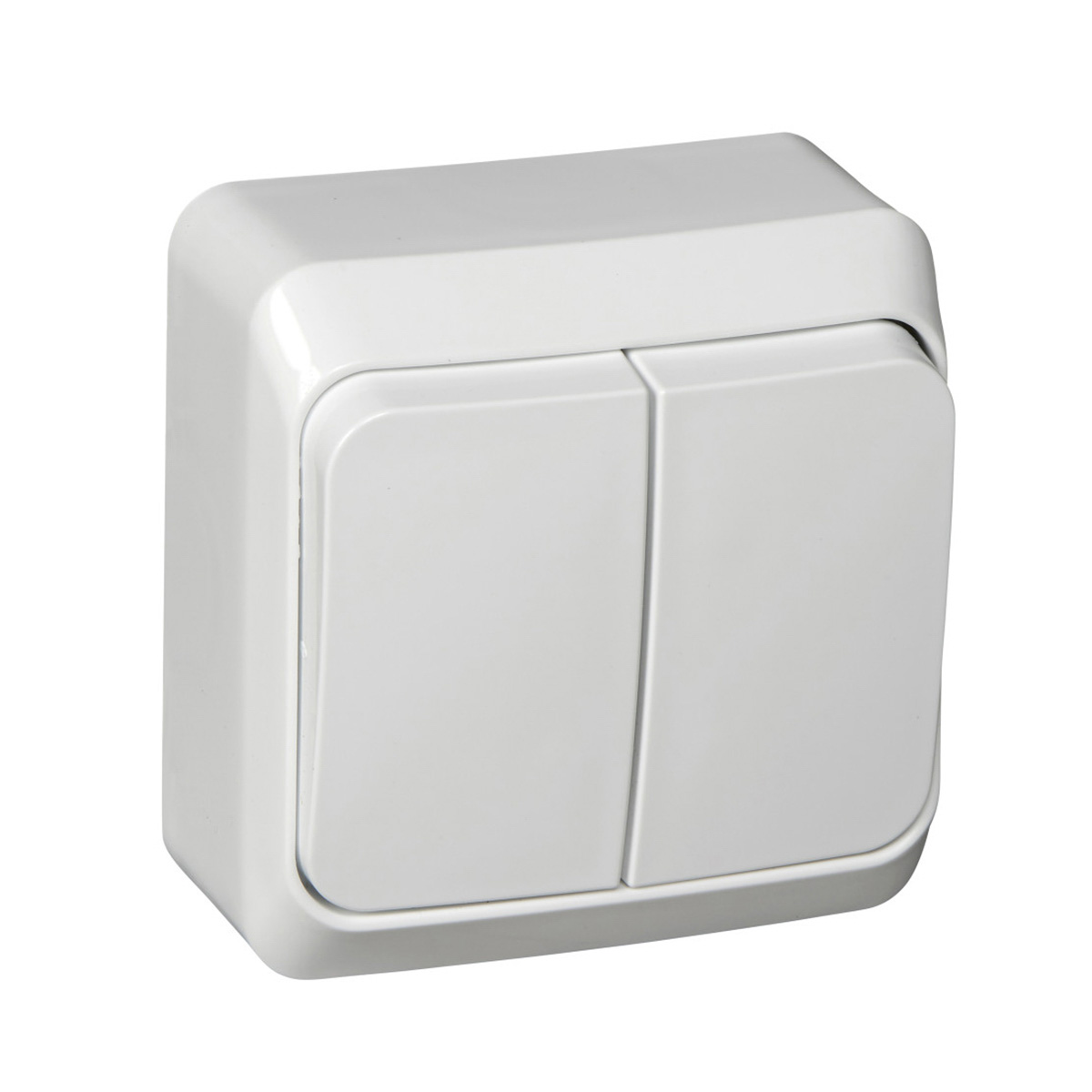 Выключатель открыт. уст. "этюд" 2-х кл. с индикатором 10а, белый (1/25/200) "schneider"