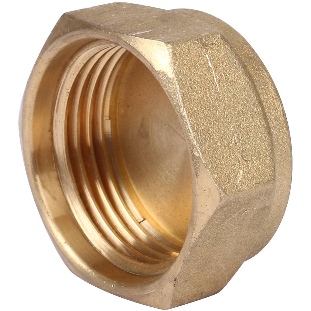 Заглушка резьбовая (ВР) 1/2" латунь TIEMME