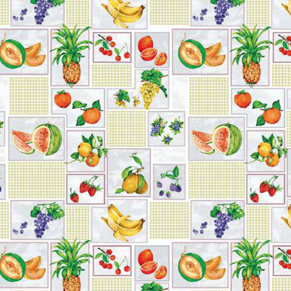 Клеенка пвх основа ткань 125 см  рулон 25 м (1) "этюд" 504/3 (зеленый)