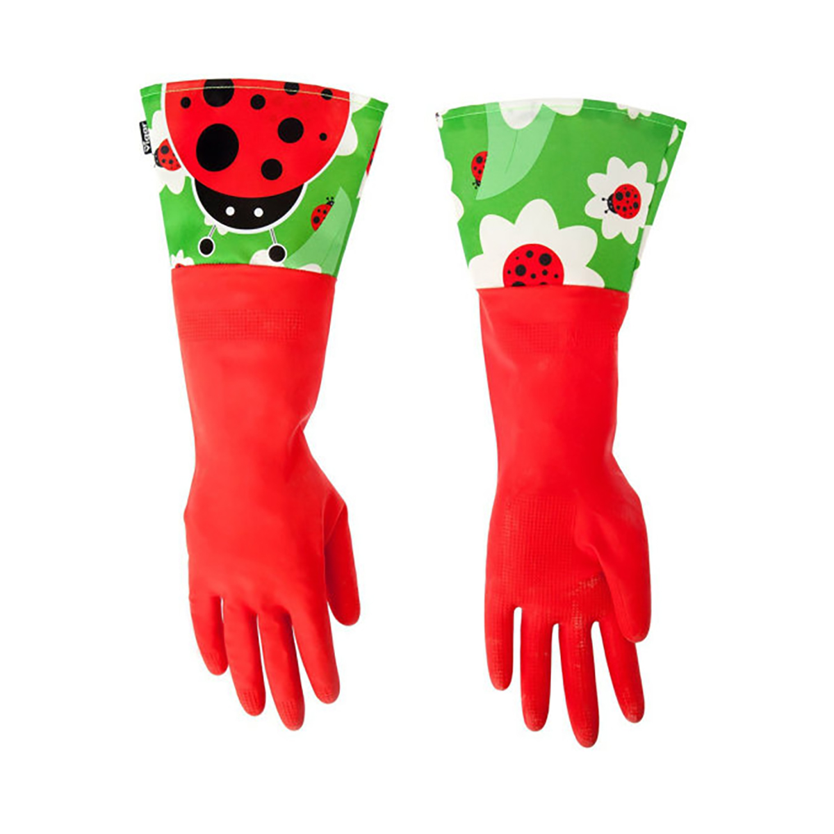 Перчатки резиновые с манжетами "ladybug" (1/12) "vigar" 3381