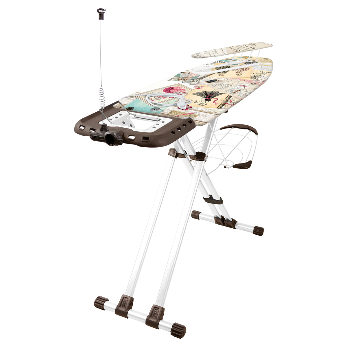 Доска гладильная "валенсия  1" (fashion valensia) 123,5 х 46 см (1/2)  металл  "ника"