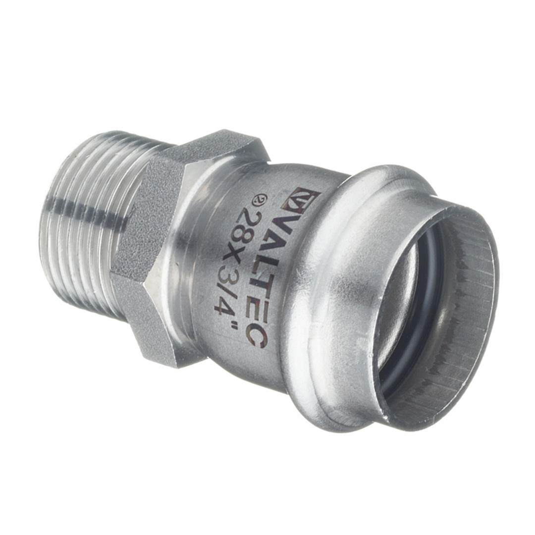 Муфта пресс-Н 28 мм х 3/4" нержавеющая сталь VALTEC