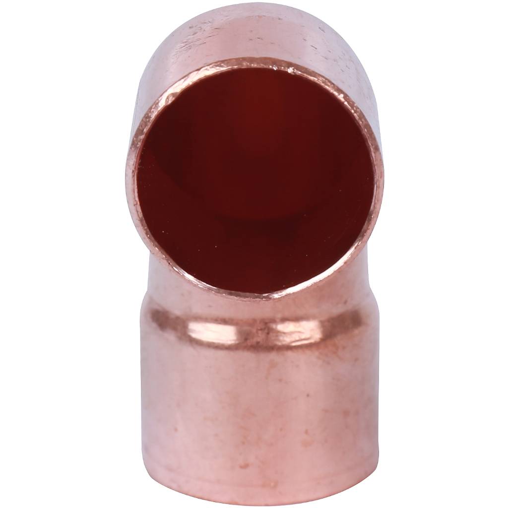 Отвод однораструбный 22 мм / 90° под пайку медный SANHA 15001A22