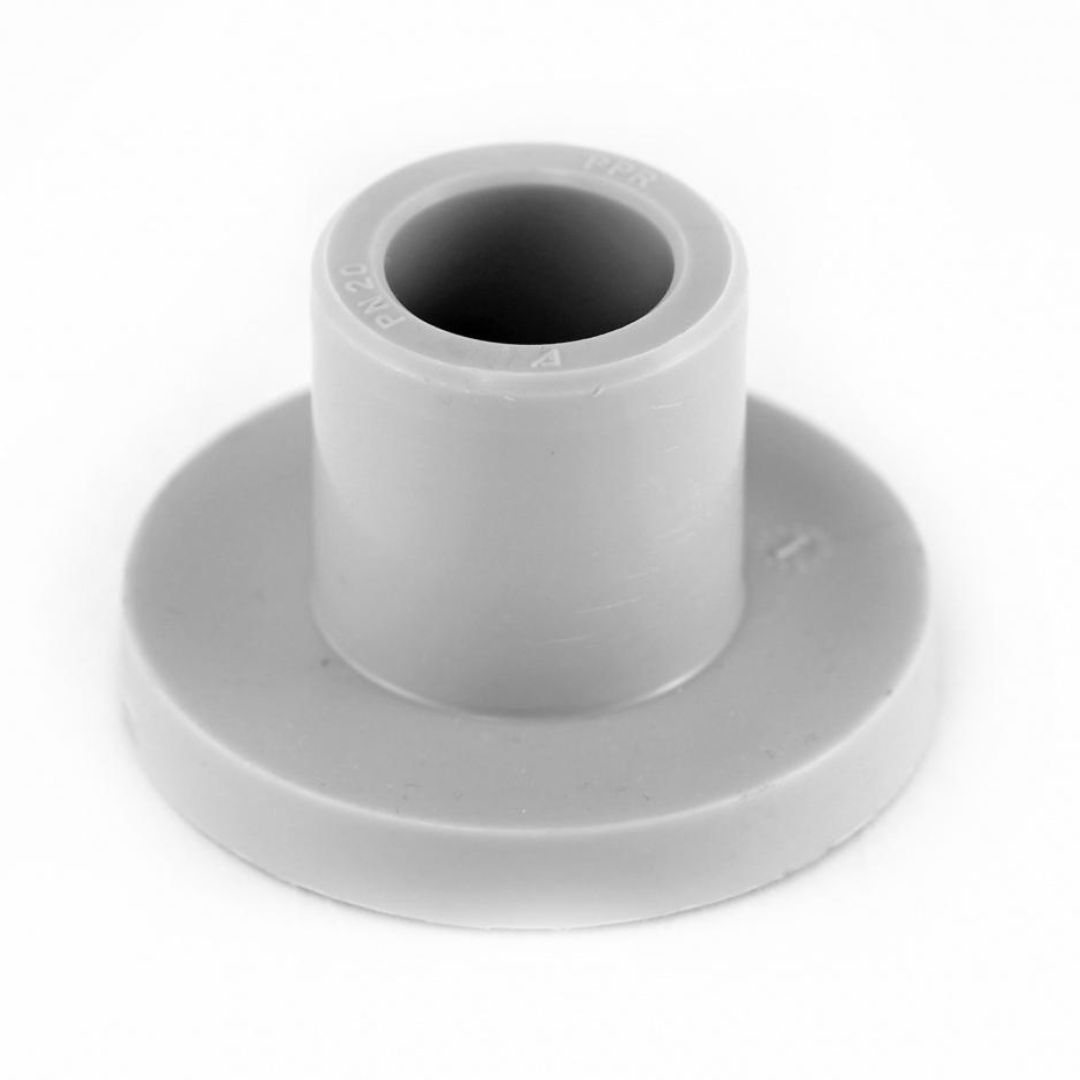 Бурт под фланец d25 PVC-U/. Полипропилен Heisskraft. Муфта 75 мм. Отвод фланцевый ду100.
