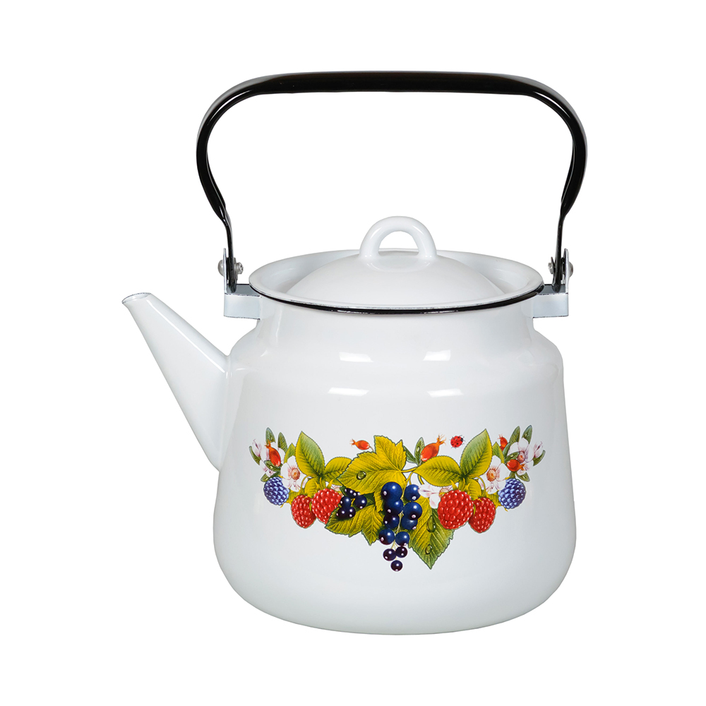 Чайник эмалиров. декор. 3,5 л (1/4) "стальэмаль"  1с26с