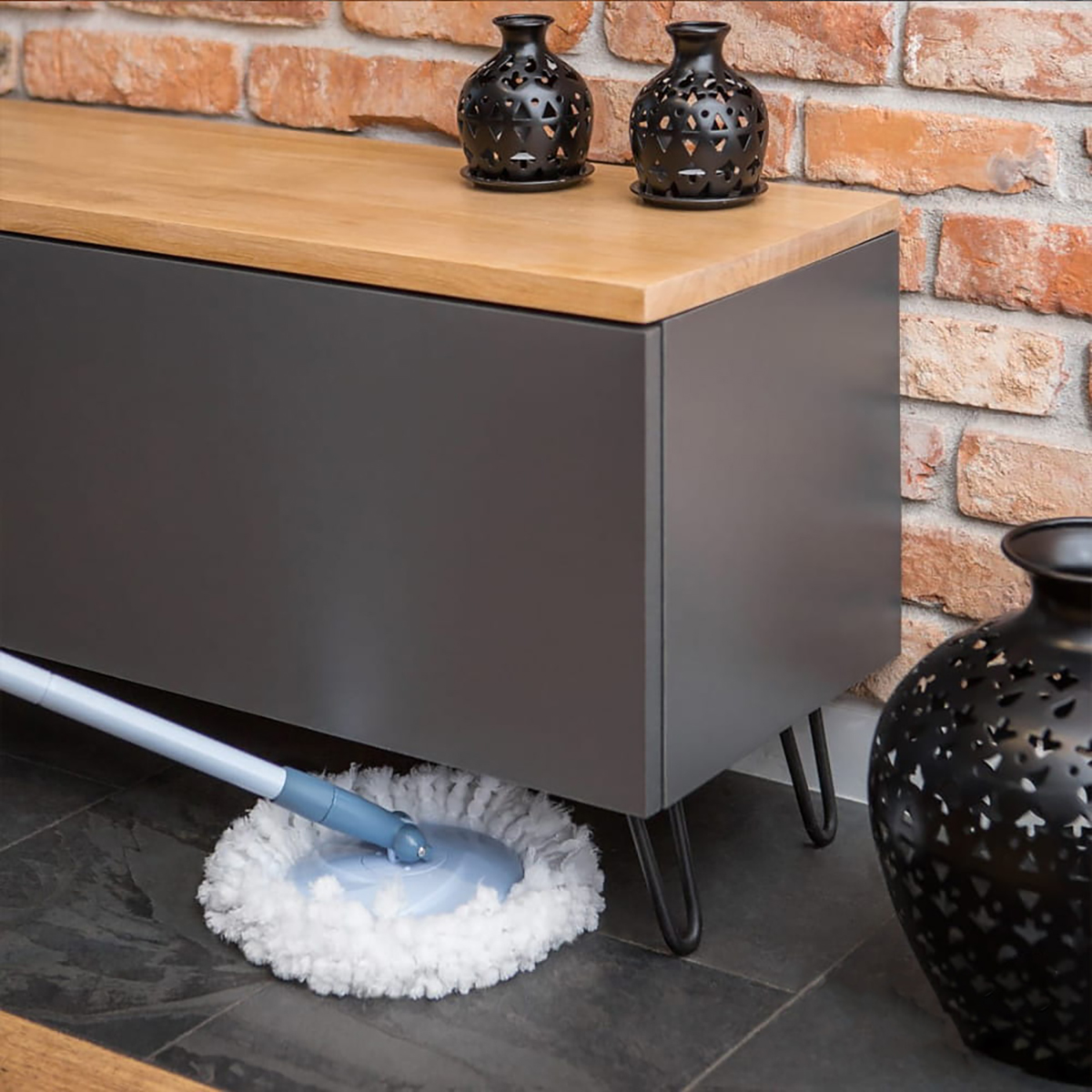 Комплект моп "спешал" вращающийся отжим, 2 насадки (плоская и круглая) (1/2) "york"