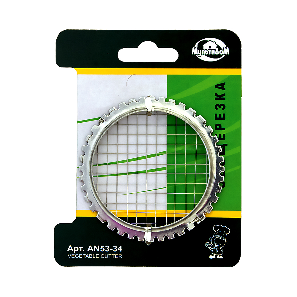 Овощерезка "винегрет" яч. 6*6 мм нержав. (12/288) "мультидом"  an53-34