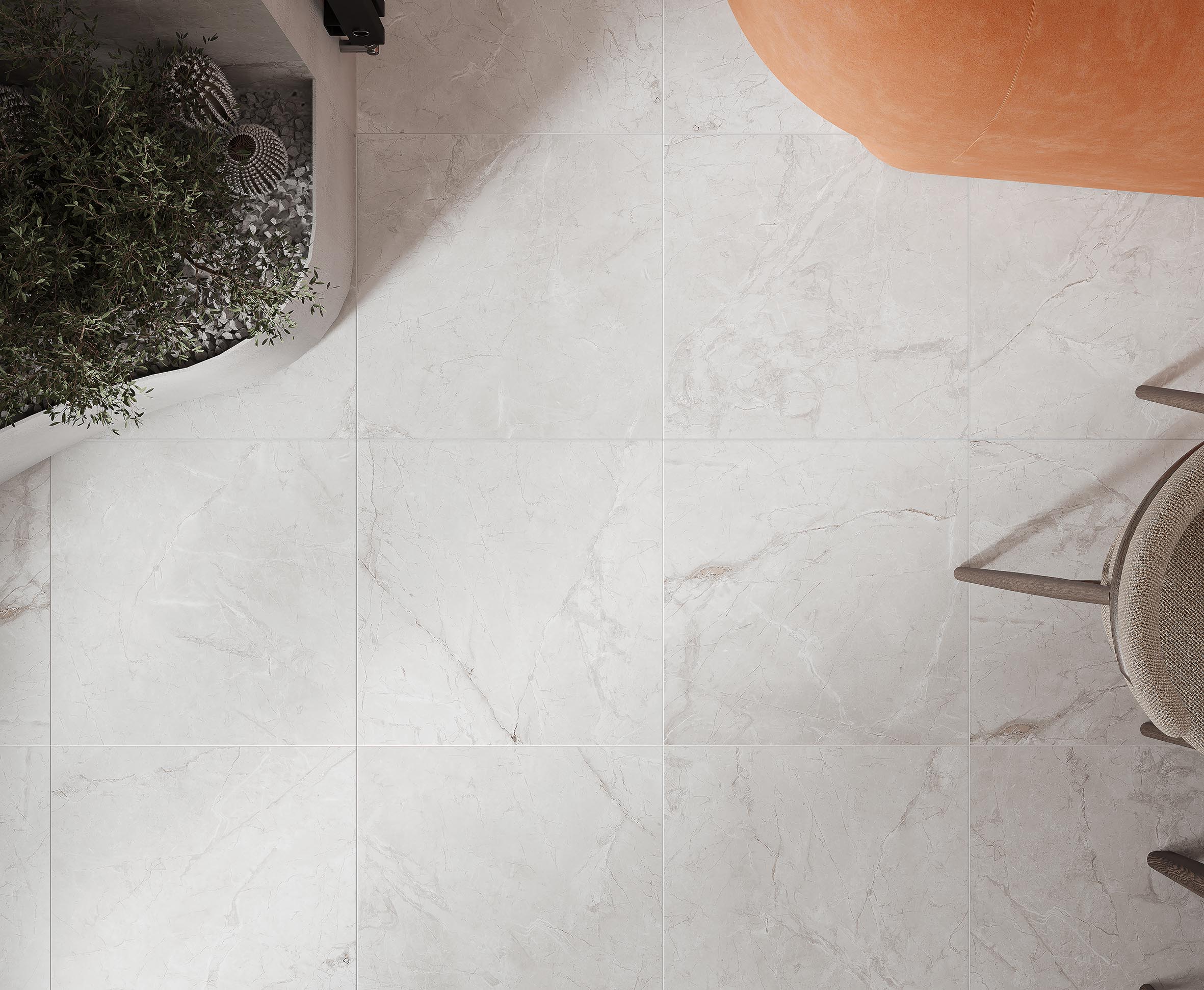 Zorani bianco керамогранит светло-серый сатинированный карвинг 60x60