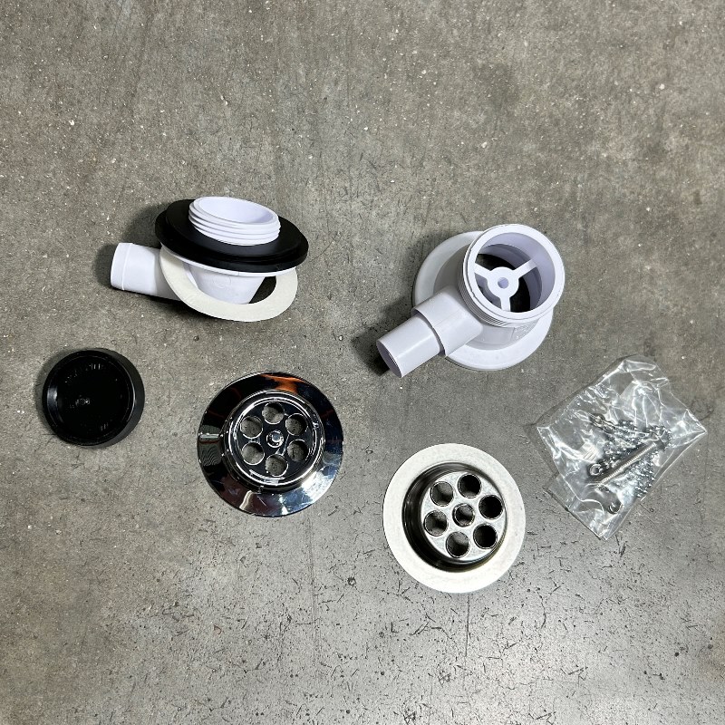 Слив -перелив McALPINE L=457 х 25 мм, пробка и цепочка, пласт. перелив, выход 40 мм компрес.