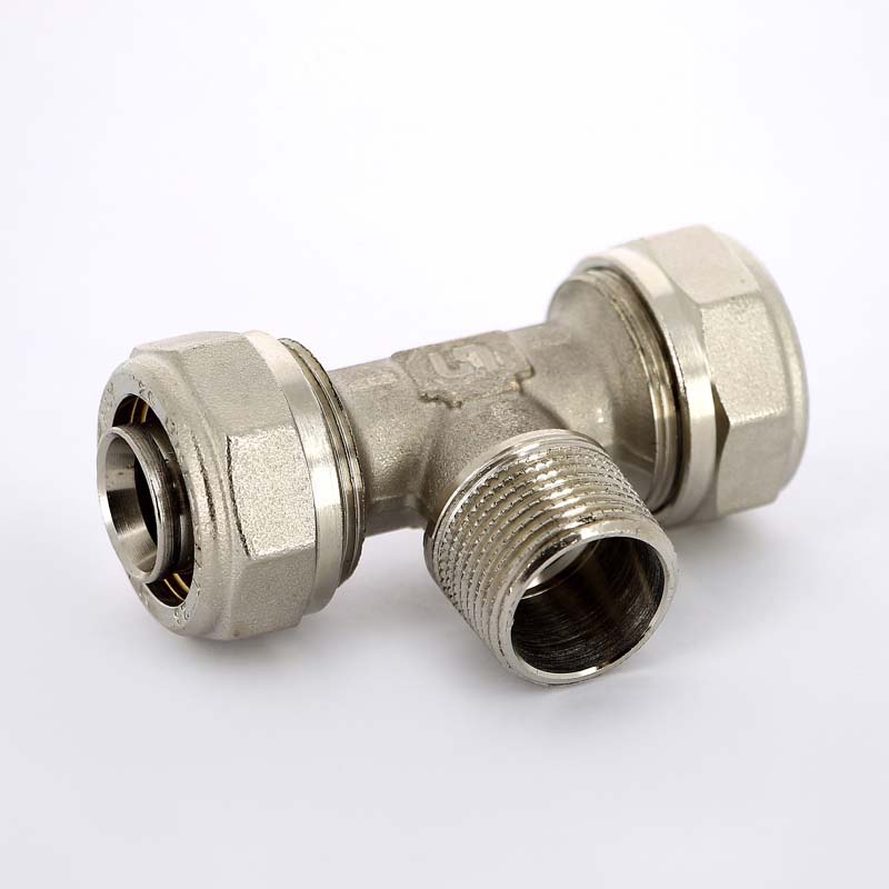 Тройник обжимной НР 26 х 3/4" х 26 UNI-FITT для м/п труб