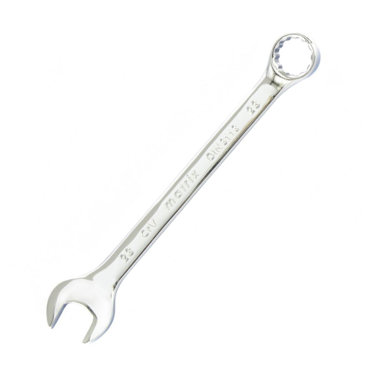 Ключ комбинированный 23 мм полиров. хром (1/80) "matrix"