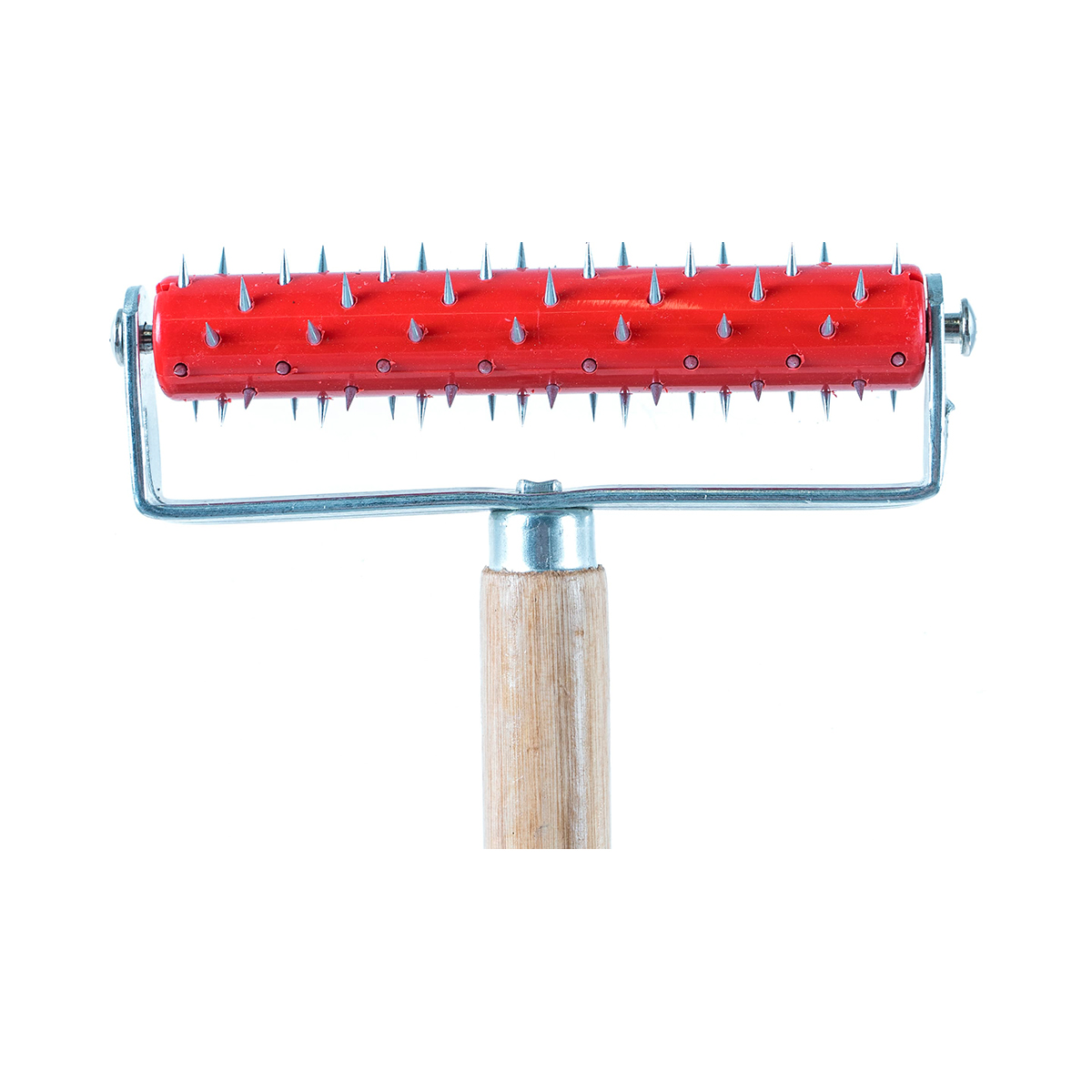 Валик игольчатый для гипсокартона 150 мм, дерев. рукоятка 500 мм (1/36) "matrix"