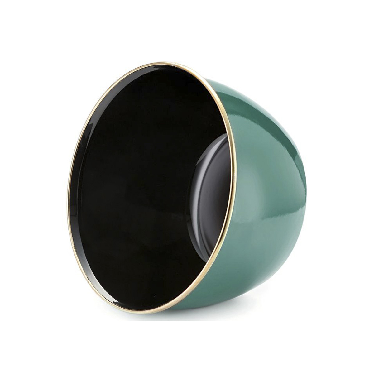 Миска эмалиров. "solo" 1,7 л, 16 см пласт. крышка (1/4) "metrot"