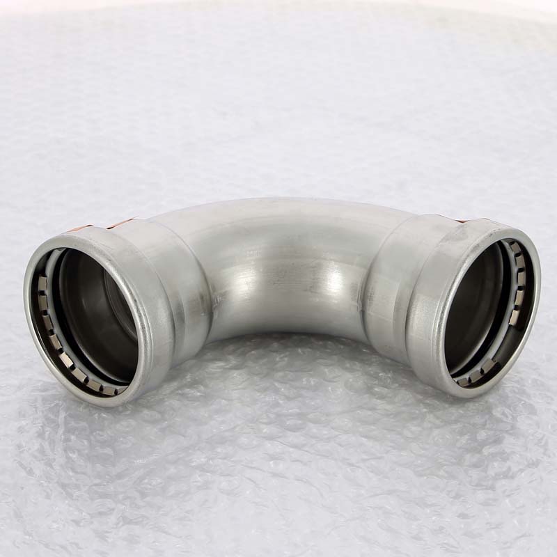 Угол пресс 64 нержавеющая сталь Sanpress Inox VIEGA