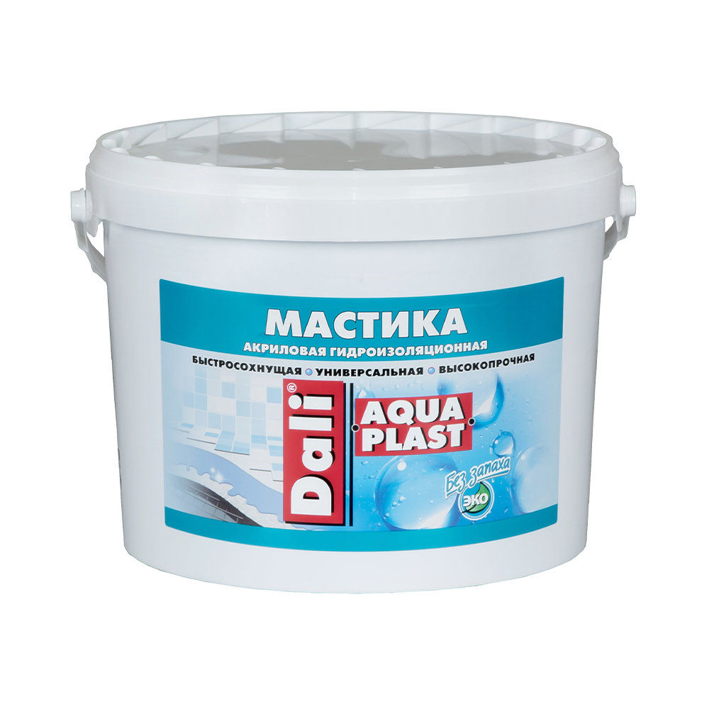 Мастика "dali  аквапласт"   9 л (1) "рогнеда"