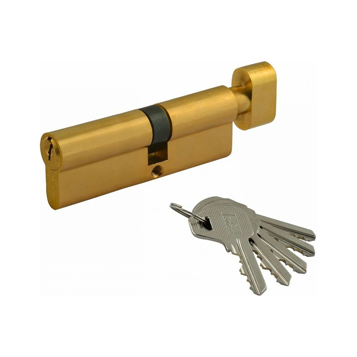 Цилиндров. механизм лув-90 (55-35) (ключ/вертушка) золото (1/10/80) "нора-м"