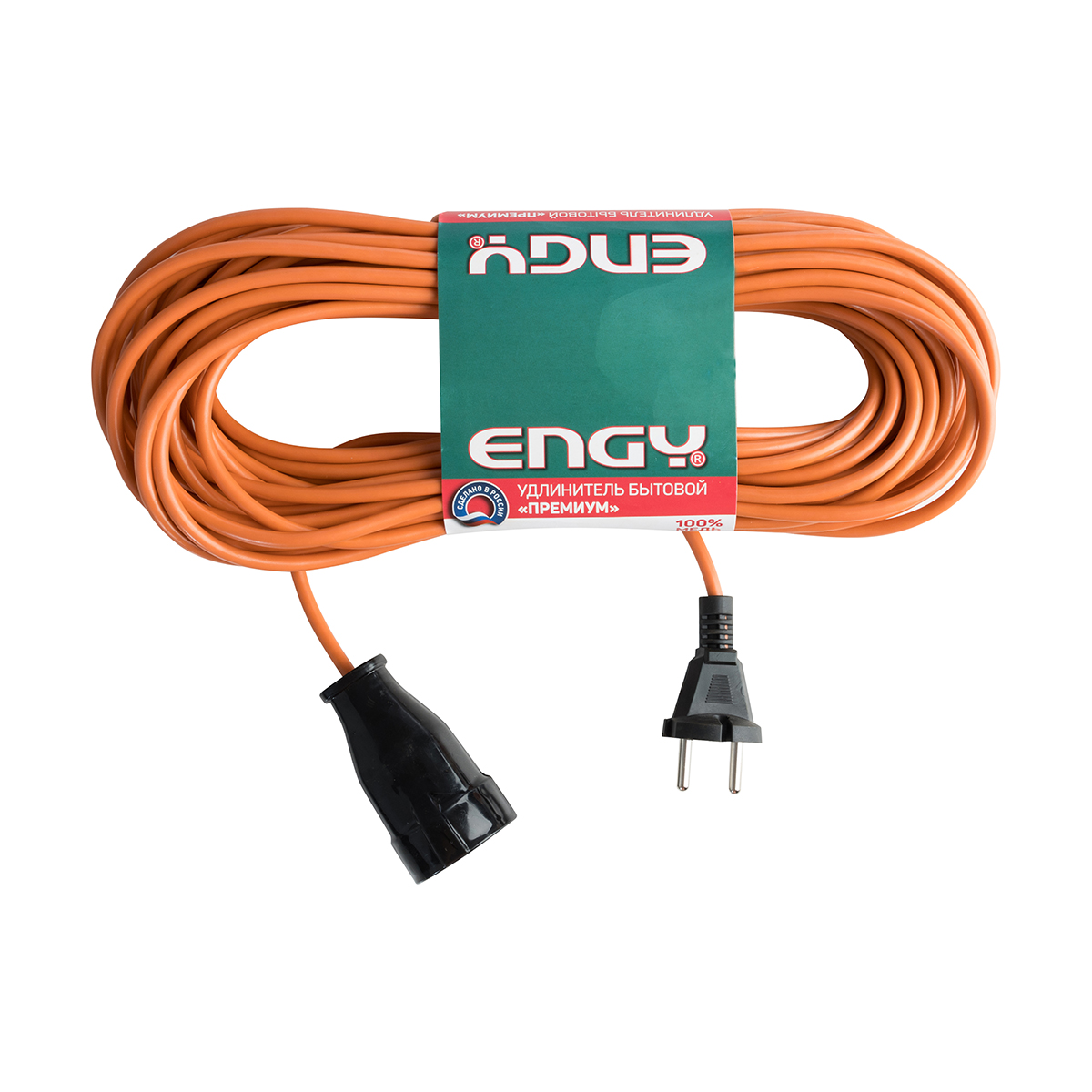 Удлинитель "engy премиум" 20 м, 1 розетка (пвс 2 х 0,75) (1/20)
